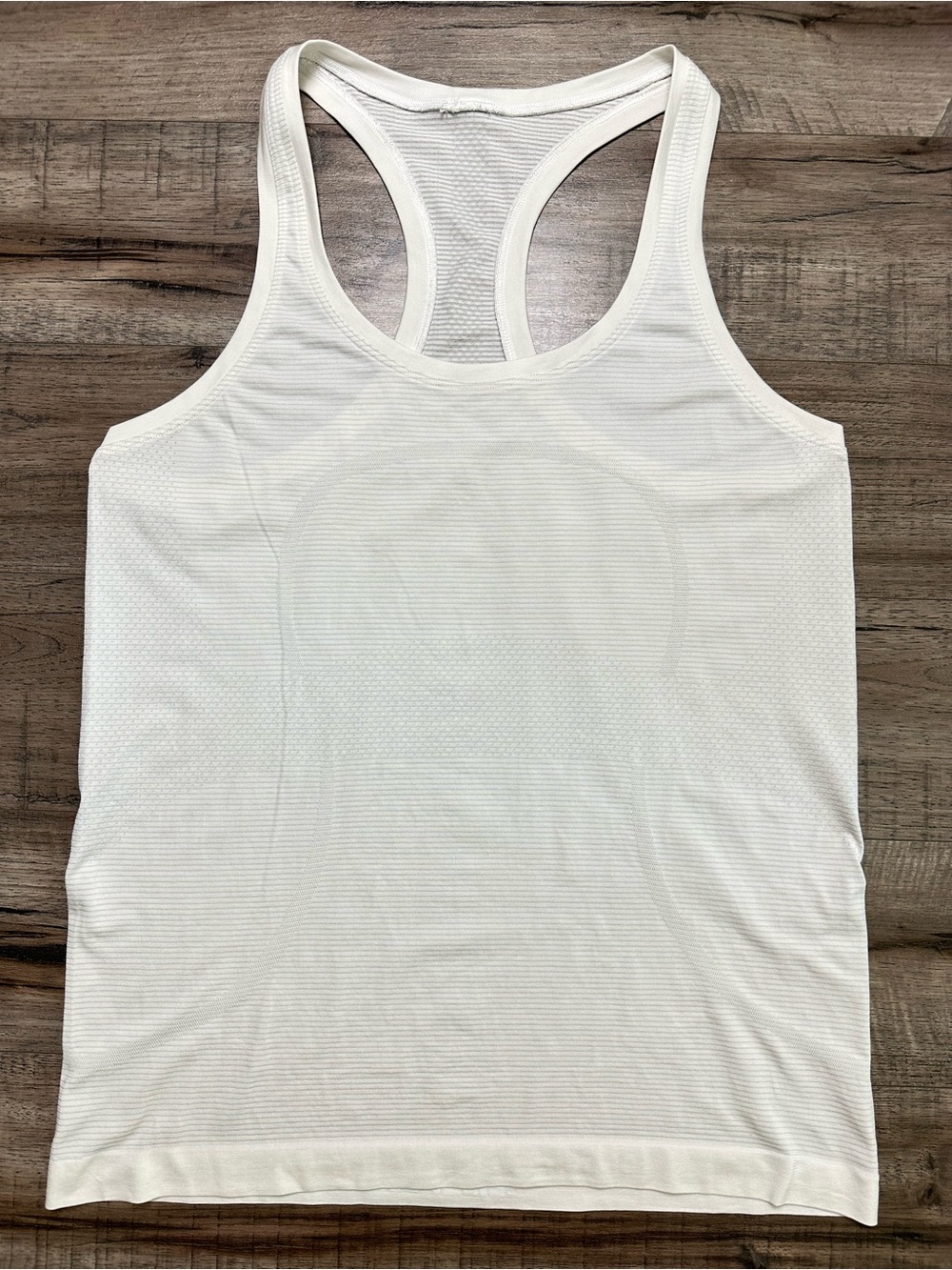 Lululemon White Swiftly Tech Racerback Tank Top 2.0 Mesh Athletic Workout 10